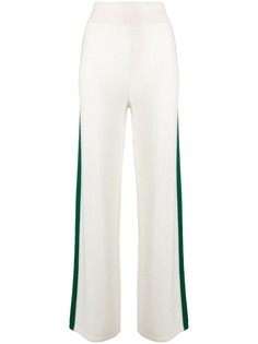 Cashmere In Love cashmere blend side stripe track pants