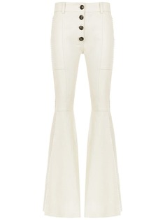 Andrea Bogosian panelled leather trousers