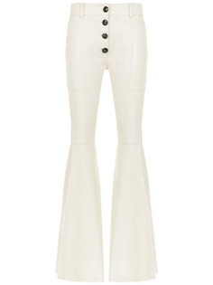 Andrea Bogosian panelled leather trousers