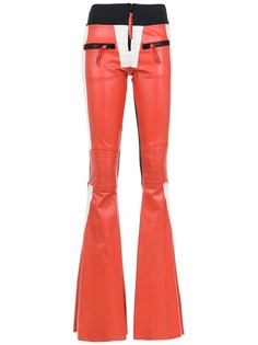 Andrea Bogosian flared leather trousers