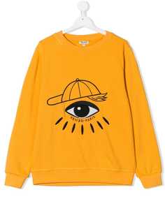 Kenzo Kids толстовка с принтом глаза