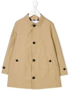 Burberry Kids однобортное пальто