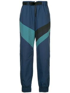 Facetasm contrast stripe track pants