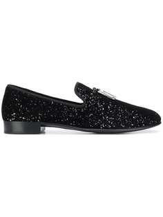 Giuseppe Zanotti Design Shark glitter loafers