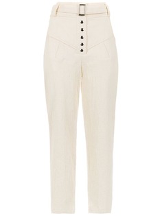 Framed Checklist high-waisted trousers