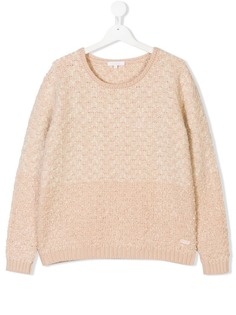 Chloé Kids TEEN chunky knit jumper