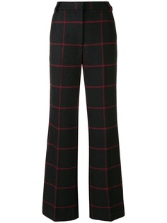 Self-Portrait расклешенные брюки в клетку