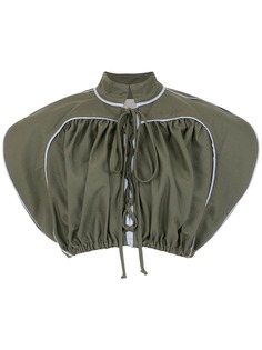 Framed Double Layer cropped top