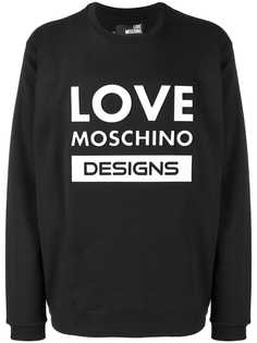 Love Moschino толстовка с принтом логотипа