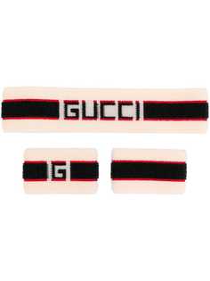 Gucci комплект из повязки и напульсников