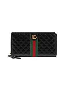 Gucci кошелек с круговой молнией и логотипом