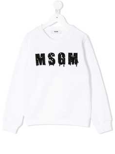 Msgm Kids толстовка с логотипом