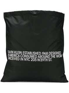 Calvin Klein 205W39nyc сумка-тоут со слоганом
