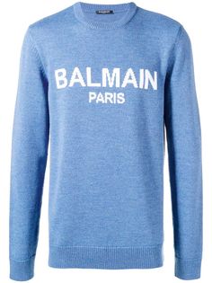 Balmain джемпер с контрастным логотипом