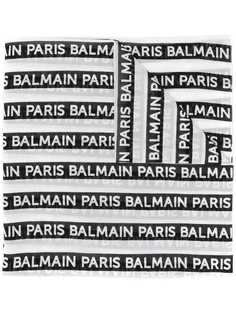 Balmain шарф с принтом логотипов