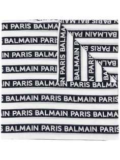 Balmain шарф с принтом логотипов