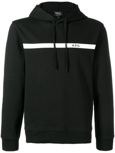 A.P.C. толстовка с капюшоном и логотипом