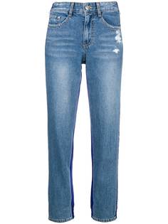 SJYP джинсы из двух тканей