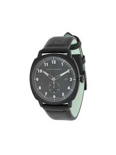 Larsson & Jennings Meridian Black Leather 38mm watch