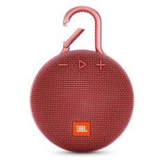 Портативная колонка JBL Clip 3, 3.3Вт, красный [jblclip3red]
