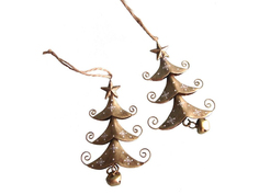 Украшение Breitner Елочка-Завитушка 11cm XY9466-3