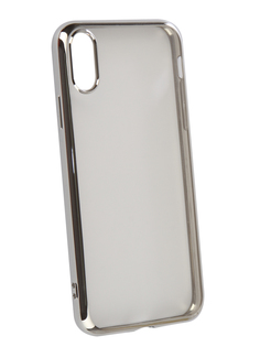 Аксессуар Чехол iBox Blaze Silicone для APPLE iPhone XR Silver frame УТ000016110