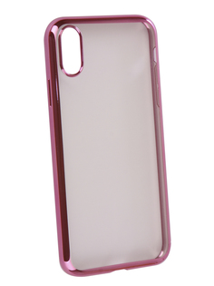 Аксессуар Чехол iBox Blaze Silicone для APPLE iPhone XR Pink frame УТ000016113