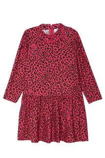 Розовое платье с леопардовым узором Vivetta Kids