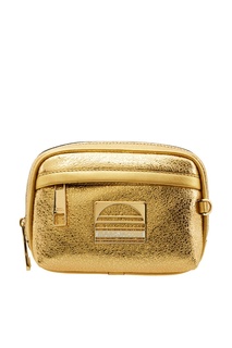 Золотистая кожаная сумка Marc Jacobs