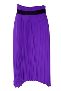 Фиолетовая плиссированная юбка миди Balenciaga