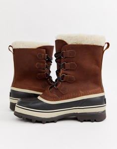 Коричневые зимние ботинки SOREL Caribou Premium - Рыжий