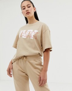 Бежевая футболка с логотипом Ivy Park - Бежевый