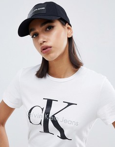 Джинсовая кепка с логотипом Calvin Klein - Черный