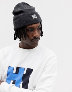 Серая вязаная шапка-бини Helly Hansen - Серый