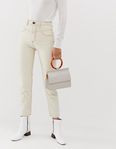 Белые джинсы в винтажном стиле Stradivarius - Белый