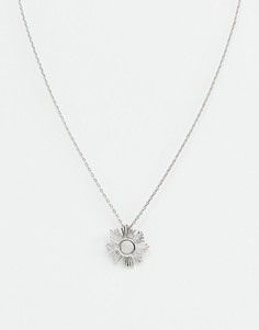 Ожерелье с подвеской-цветком Nylon - Серебряный