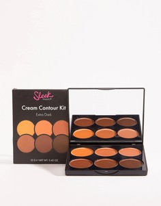 Набор для контурирования лица кремовой текстуры Sleek MakeUP - Extra Dark - Рыжий