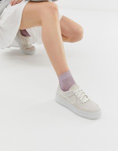 Серые кроссовки Nike Ice Air Force 1 Sage - Серый