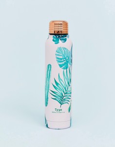 Бутылка для воды с лиственным принтом Typo monsteria - 350 мл - Мульти