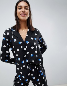 Комбинируемая пижамная рубашка из 100% модала с принтом ASOS DESIGN - Мульти