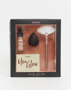 Набор для макияжа с хайлайтером Boohoo glow getter - Мульти