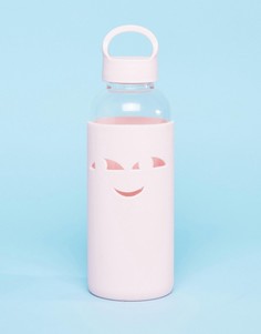 Розовая бутылка для воды с принтом Monki - Розовый