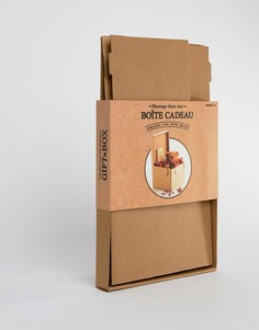 Подарочная коробка с возможностью записи вашего собственного послания SUCK - Коричневый