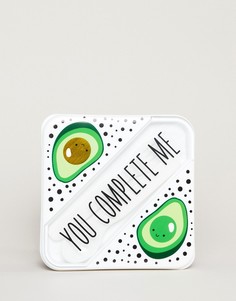 Коробка для завтрака с принтом авокадо Monki - Белый