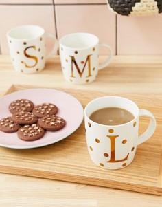 Кружка с буквой L Candlelight - Белый