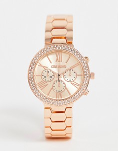 Женские часы-браслет цвета розового золота Steve Madden - Золотой