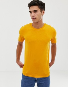 Хлопковая футболка Selected Homme - Оранжевый