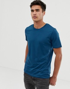 Хлопковая футболка Selected Homme - Синий