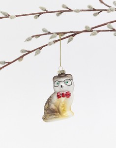 Новогоднее украшение в виде кота в очках Monki - Мульти