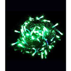 Гирлянда Light Светодиодная нить 10 м зелёная 100 led 24V чёрный провод